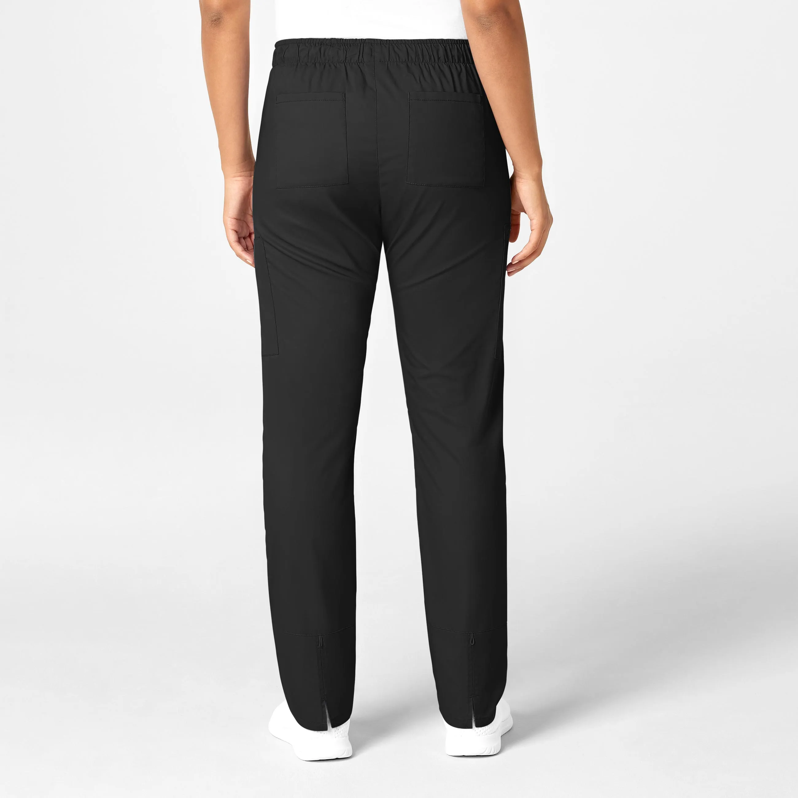 WonderWORK Women's Convertible Slim Leg Scrub Pant - Black