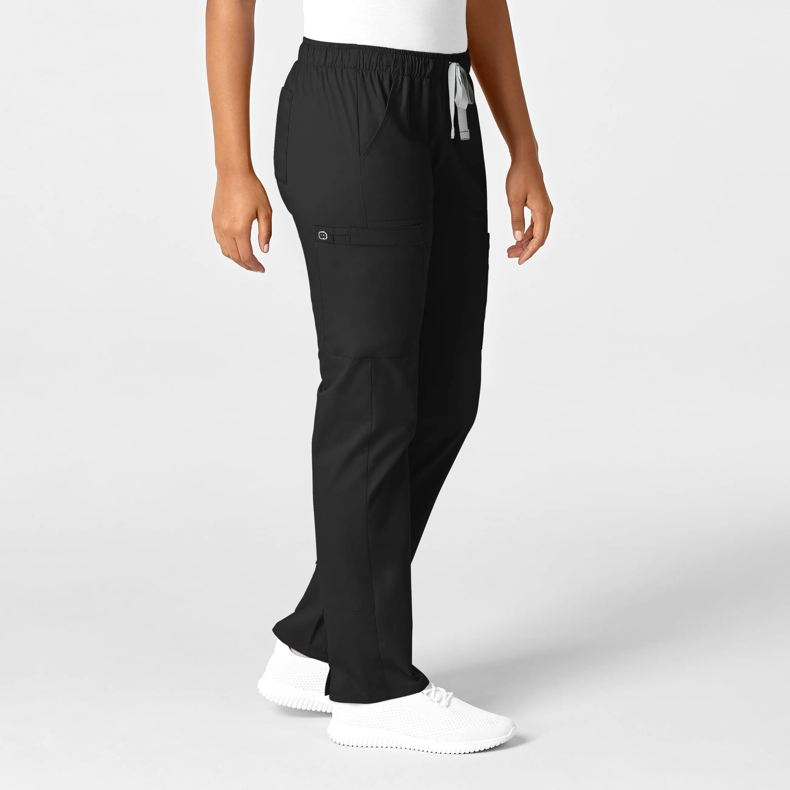 WonderWORK Women's Convertible Slim Leg Scrub Pant - Black