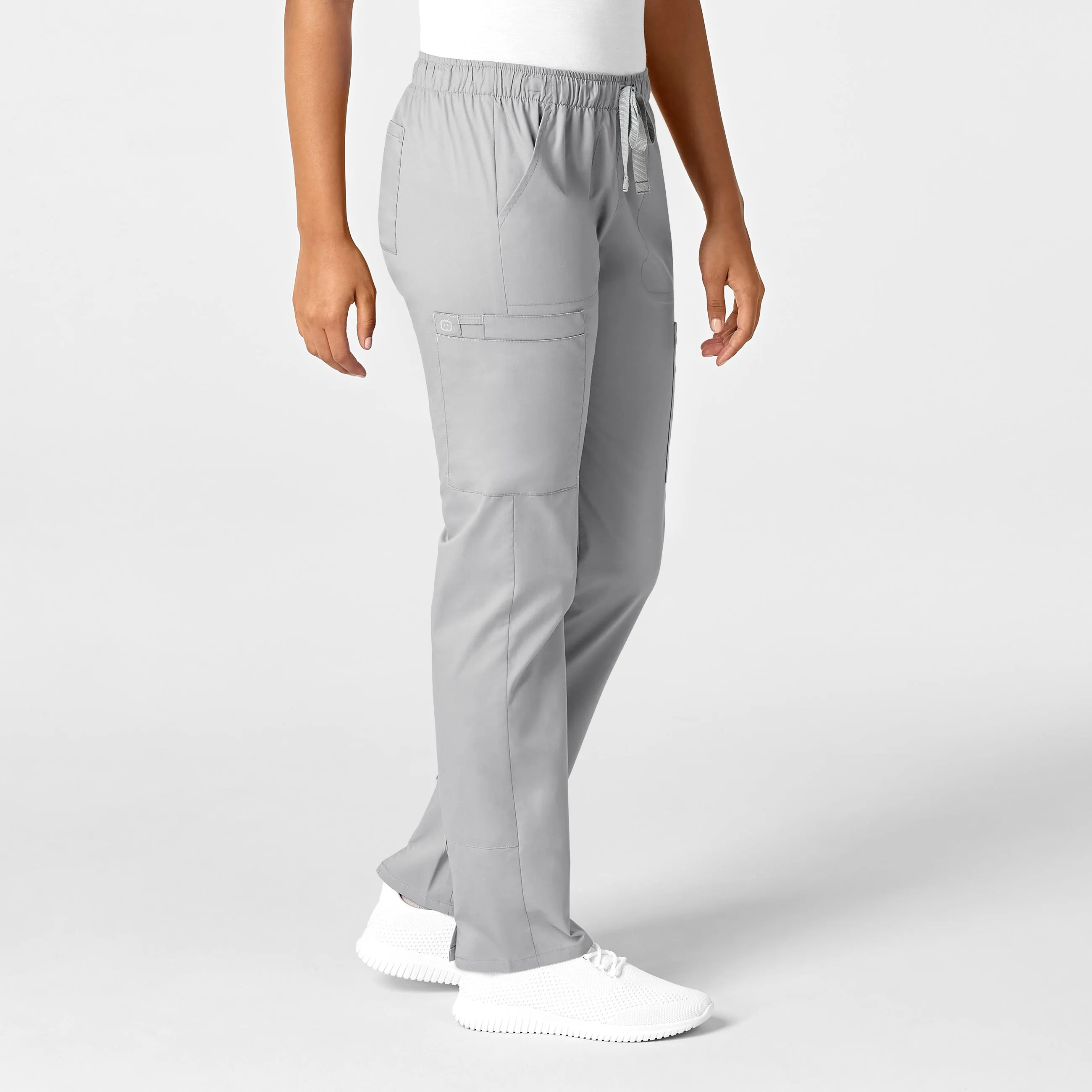 WonderWORK Women's Convertible Slim Leg Scrub Pant - Grey