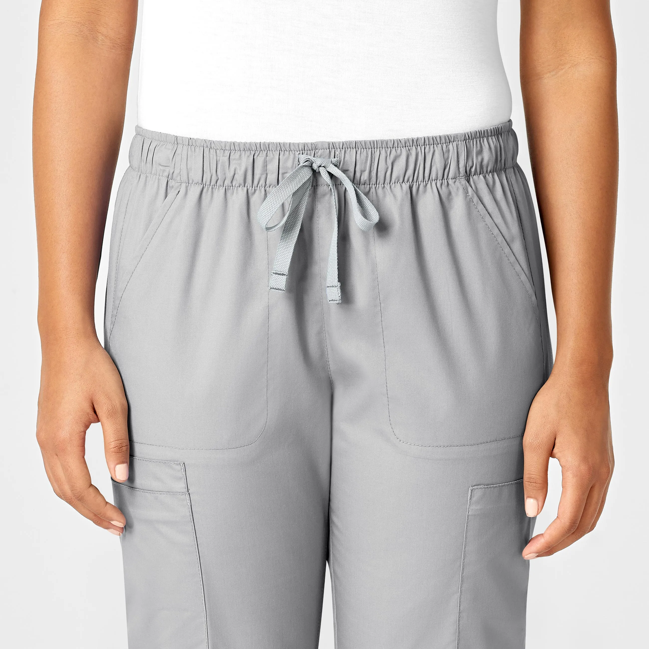 WonderWORK Women's Convertible Slim Leg Scrub Pant - Grey