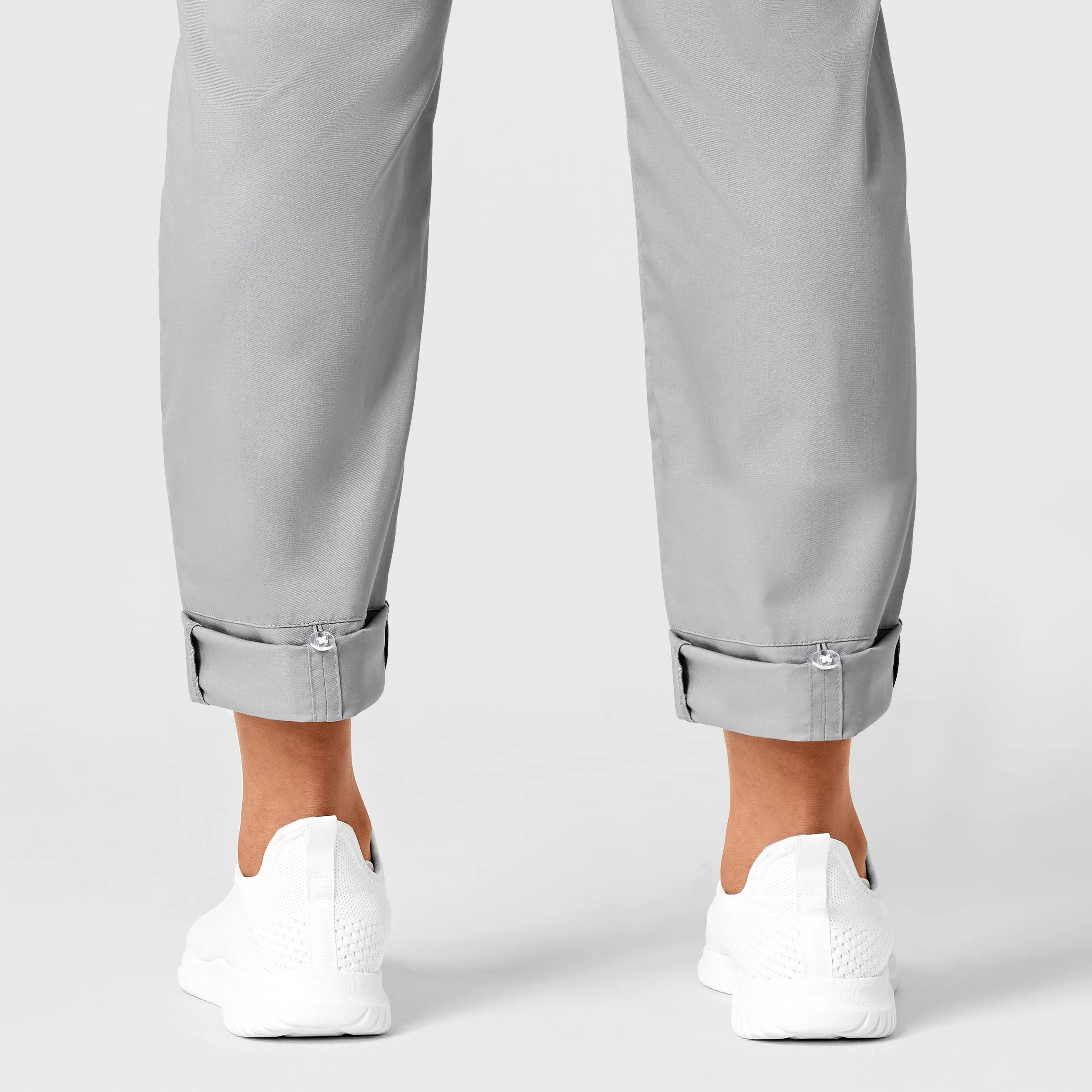 WonderWORK Women's Convertible Slim Leg Scrub Pant - Grey